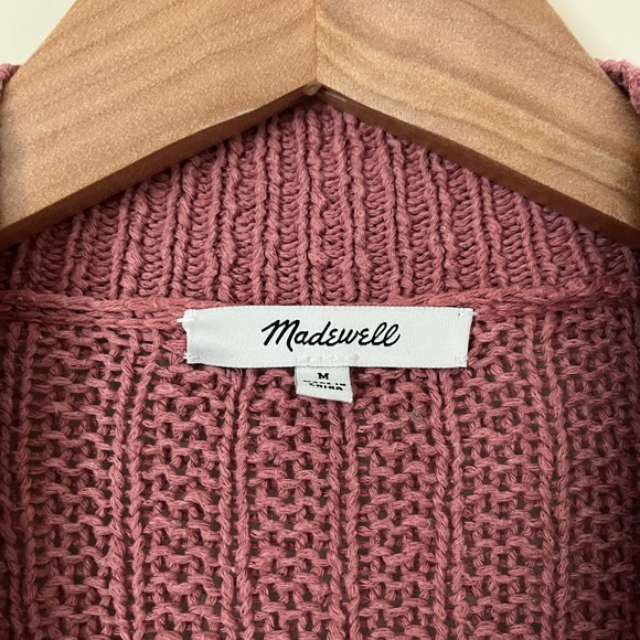 Madewell Pink Cardigan Cozy Knit Sweater - Picture 6 of 6